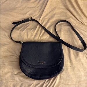 Kate Spade Roulette Navy Crossbody saddle Bag
